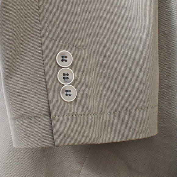 Bugatti 44R Sport Coat Beige Cotton Poly 2-Button Single Breasted Notch Lapel - Picture 4 of 7